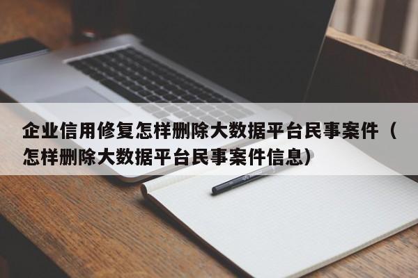 企业信用修复怎样删除大数据平台民事案件（怎样删除大数据平台民事案件信息）
