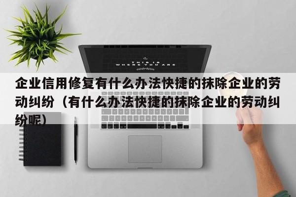 企业信用修复有什么办法快捷的抹除企业的劳动纠纷（有什么办法快捷的抹除企业的劳动纠纷呢）