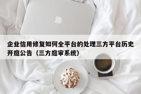 企业信用修复如何全平台的处理三方平台历史开庭公告（三方庭审系统）